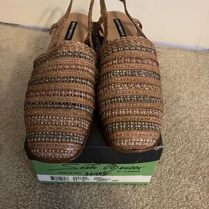 Sesto Meucci Woven Leather Flats